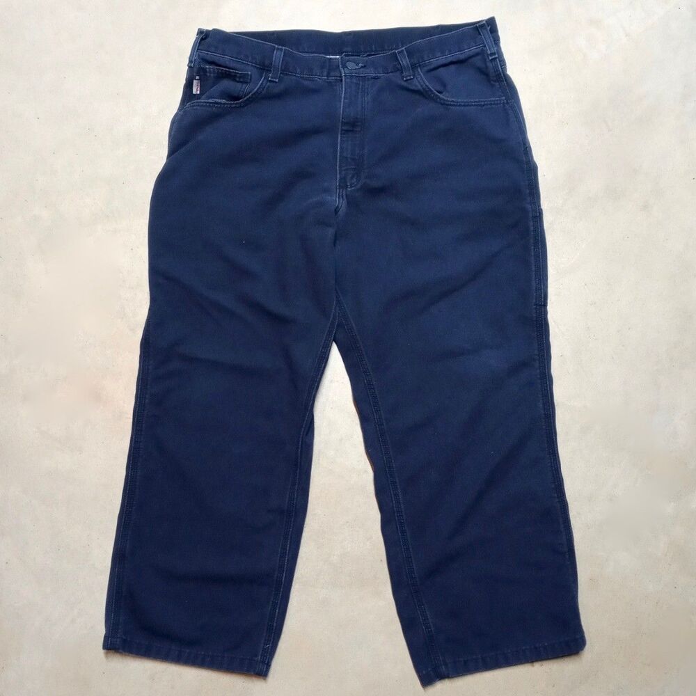 *READ* Carhartt FR CAT 2 Pants Fits 36x28 Flame Resistant Fire Work Wear HEMMED